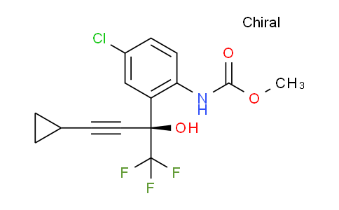 CAS No. 211563-40-5, Methyl [4-chloro-2-((1S)-1-trifluoromethyl-1-hydroxy-3-cyclopropyl-2-propyn-1-yl)phenyl]carbamate