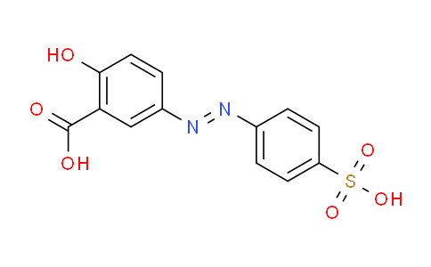 CAS No. 21542-82-5, 2-Hydroxy-5-((4-sulfophenyl)diazenyl)benzoic acid