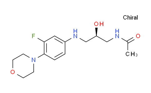 CAS No. 333753-67-6, N-[(2R)-3-[[3-Fluoro-4-(4-morpholinyl)phenyl]amino]-2-hydroxypropyl]acetamide
