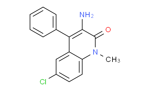 CAS No. 5220-02-0, 3-Amino-6-chloro-1-methyl-4-phenylquinolin-2-one
