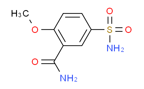 CAS No. 52395-25-2, 2-Methoxy-5-sulfamoylbenzamide