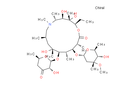 CAS No. 612069-25-7, (2R,3S,4R,5R,8R,10R,11R,12S,13S,14R)-2-ethyl-3,4,10-trihydroxy-13-[(2R,4R,5S,6S)-5-hydroxy-4-methoxy-4,6-dimethyloxan-2-yl]oxy-11-[(2S,3S,6R)-3-hydroxy-6-methyl-4-oxooxan-2-yl]oxy-3,5,6,8,10,12,14-heptamethyl-1-oxa-6-azacyclopentadecan-15-one