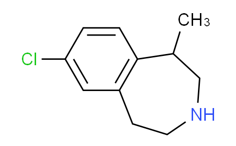 CAS No. 616201-89-9, 7-Chloro-1-methyl-2,3,4,5-tetrahydro-1H-3-benzazepine