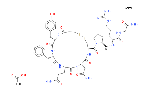 CAS No. 62288-83-9, Vasopressin,1-(3-mercaptopropanoic acid)-8-D-arginine-, monoacetate (salt) (9CI)