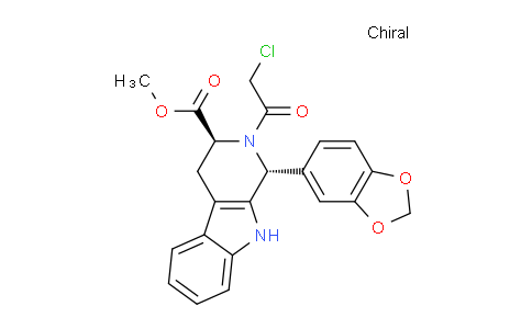 CAS No. 629652-44-4, (1R,3S)-1-(1,3-Benzodioxol-5-yl)-2-(2-chloroacetyl)-2,3,4,9-tetrahydro-1H-pyrido[3,4-b]indole-3-carboxylic Acid Methyl Ester