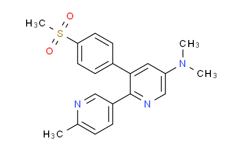 CAS No. 646459-39-4, N,N,6'-Trimethyl-3-(4-(methylsulfonyl)phenyl)-[2,3'-bipyridin]-5-amine