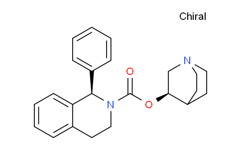CAS No. 740780-79-4, (R)-Quinuclidin-3-yl (R)-1-phenyl-3,4-dihydroisoquinoline-2(1H)-carboxylate