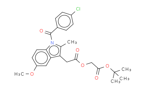 CAS No. 75302-98-6, 1H-Indole-3-aceticacid, 1-(4-chlorobenzoyl)-5-methoxy-2-methyl-,2-(1,1-dimethylethoxy)-2-oxoethyl ester