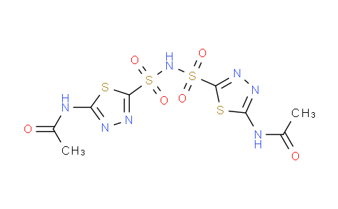 CAS No. 80495-47-2, N,N'-[IMinobis(sulfonyl-1,3,4-thiadiazole-5,2-diyl)]bisacetaMide