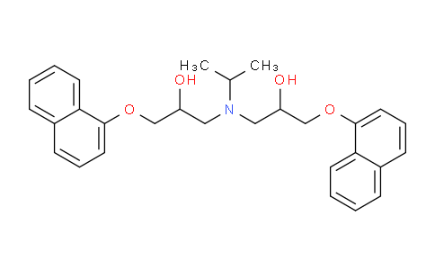 CAS No. 83314-78-7, 3,3'-(Isopropylazanediyl)bis(1-(naphthalen-1-yloxy)propan-2-ol)