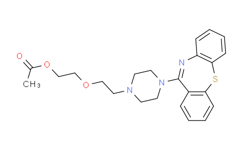 CAS No. 844639-07-2, 2-(2-(4-(Dibenzo[b,f][1,4]thiazepin-11-yl)piperazin-1-yl)ethoxy)ethyl Acetate
