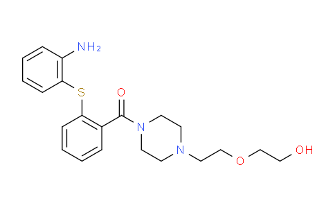 CAS No. 848814-27-7, Methanone, [2-[(2-aminophenyl)thio]phenyl][4-[2-(2-hydroxyethoxy)ethyl]-1-piperazinyl]-