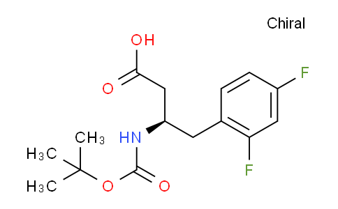 CAS No. 851307-12-5, (R)-3-((tert-Butoxycarbonyl)amino)-4-(2,4-difluorophenyl)butanoic acid