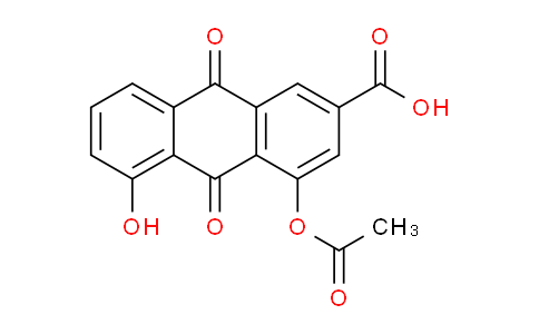 CAS No. 875535-36-7, 4-Acetoxy-5-hydroxy-9,10-dioxo-9,10-dihydroanthracene-2-carboxylic acid