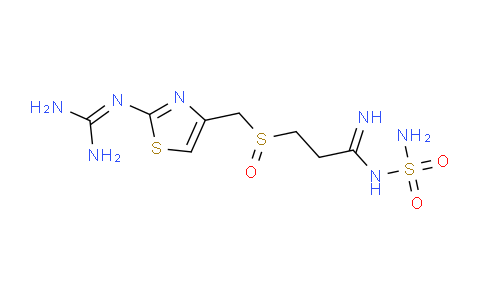 CAS No. 90237-03-9, 3-[2-(Diaminomethyleneamino)-1,3-thiazol-4-ylmethylsulphinyl]-N-sulphamoylpropanamidine