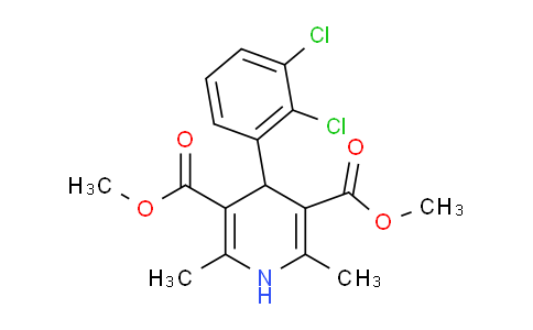 CAS No. 91189-59-2, Dimethyl 4-(2,3-dichlorophenyl)-2,6-dimethyl-1,4-dihydropyridine-3,5-dicarboxylate