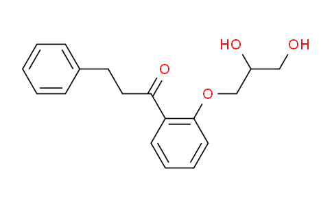 CAS No. 91401-73-9, 1-[2-(2,3-dihydroxypropoxy)phenyl]-3-phenylpropan-1-one