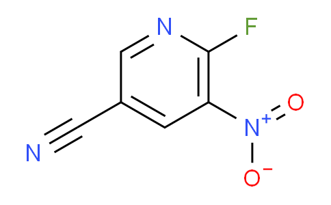 CAS No. 1378598-49-2, 6-​Fluoro-​5-​nitro-​3-​pyridinecarbonitrile