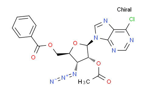 CAS No. 917239-29-3, 9-(2-O-Acetyl-3-azido-5-O-benzoyl-3-deoxy-beta-D-ribofuranosyl)-6-chloro-9H-purine