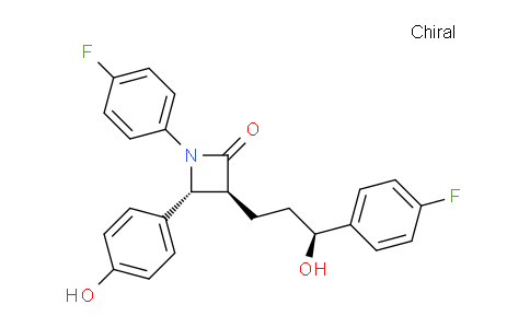 CAS No. 1593543-00-0, (3S,4R)-1-(4-Fluorophenyl)-3-((S)-3-(4-fluorophenyl)-3-hydroxypropyl)-4-(4-hydroxyphenyl)azetidin-2-one