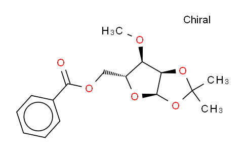 CAS No. 10300-20-6, 3-O-Methyl-1,2-O-(1-methylethylidene)-alpha-D-ribofuranose benzoate