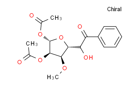 CAS No. 58769-33-8, 1,2-Di-O-acetyl-5-benzoyl-3-O-Methyl-beta-D-ribofuranose