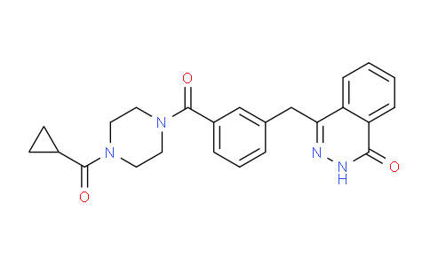 CAS No. 763113-06-0, 1-(Cyclopropylcarbonyl)-4-[5-[(3,4-dihydro-4-oxo-1-phthalazinyl)methyl]-benzoyl]piperazine