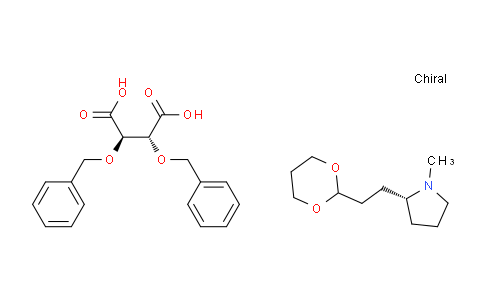 CAS No. 868618-81-9, (2R)-2-[2-(1,3-dioxan-2yl)ethyl]-1-methylpyrrolidine (2R,3R)-2,3-bis(benzyloxy)succinic acid