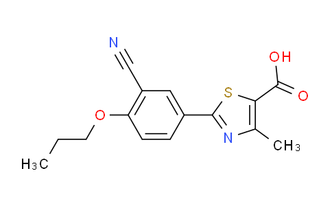 CAS No. 1530308-87-2, 2-(3-Cyano-4-propoxyphenyl)-4-methylthiazole-5-carboxylic acid