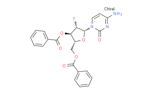 CAS No. 128495-99-8, (2R,3R,4S,5R)-5-(4-Amino-2-oxopyrimidin-1(2H)-yl)-2-((benzoyloxy)methyl)-4-fluorotetrahydrofuran-3-yl benzoate