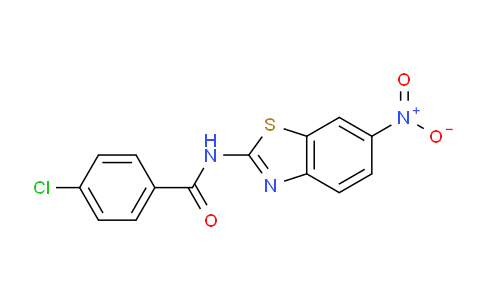 CAS No. 321943-75-3, 4-Chloro-N-(6-nitrobenzo[d]thiazol-2-yl)benzamide