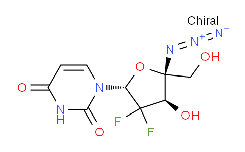 CAS No. 1158728-82-5, 1-((2R,4R,5R)-5-Azido-3,3-difluoro-4-hydroxy-5-(hydroxymethyl)tetrahydrofuran-2-yl)pyrimidine-2,4(1H,3H)-dione