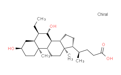 CAS No. 865244-30-0, (3α,5β,6α,7β)-6-Ethyl-3,7-dihydroxycholan-24-oic acid