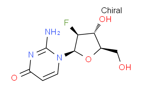 CAS No. 1006872-82-7, 2-Amino-1-((2R,3S,4R,5R)-3-fluoro-4-hydroxy-5-(hydroxymethyl)tetrahydrofuran-2-yl)pyrimidin-4(1H)-one