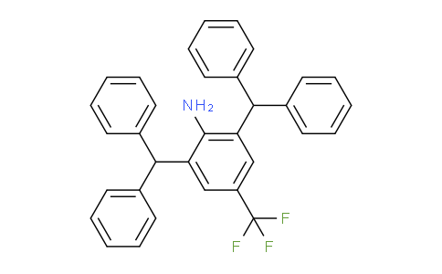 CAS No. 1416368-00-7, 2,6-Bis(diphenylmethyl)-4-(trifluoromethyl)-Benzenamine