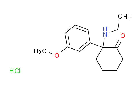 CAS No. 1239908-48-5, 2-(3-methoxyphenyl)-2-(ethylamino)cyclohexanone hydrochloride