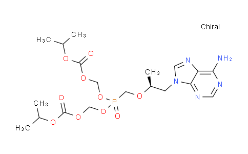 CAS No. 1280130-08-6, 5-[[(1S)-2-(6-Amino-9H-purin-9-yl)-1-methylethoxy]methyl]-2,4,6,8-tetraoxa-5-phosphanonanedioic acid 1,9-bis(1-methylethyl) ester 5-oxide