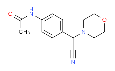 CAS No. 71818-74-1, (4-acetylamino-phenyl)-morpholin-4-yl-acetonitrile