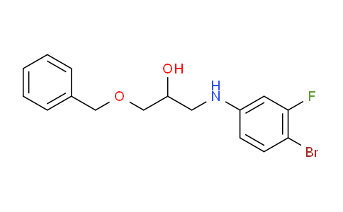 CAS No. 1483495-97-1, 1-(benzyloxy)-3-((4-bromo-3-fluorophenyl)amino)propan-2-ol