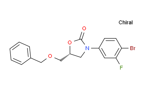 CAS No. 1700656-55-8, (R)-5-((benzyloxy)methyl)-3-(4-bromo-3-fluorophenyl)oxazolidin-2-one