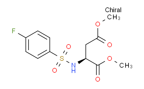 CAS No. 1384309-86-7, dimethyl ((4-fluorophenyl)sulfonyl)-L-aspartate