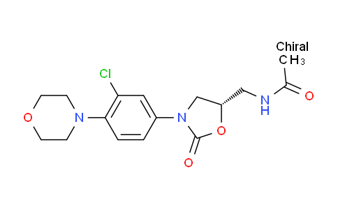 CAS No. 556801-28-6, (S)-N-((3-(3-chloro-4-morpholinophenyl)-2-oxooxazolidin-5-yl)methyl)acetamide