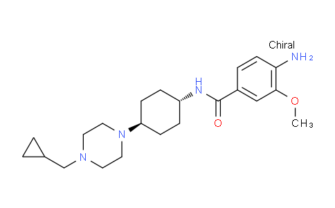 CAS No. 882660-39-1, 4-Amino-N-(trans-4-(4-(cyclopropylmethyl)piperazin-1-yl)cyclohexyl)-3-methoxybenzamide