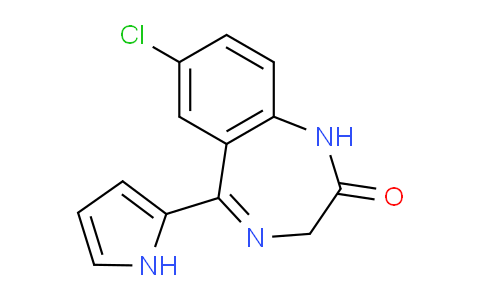 CAS No. 30195-30-3, 7-Chloro-5-(1H-pyrrol-2-yl)-1H-benzo[e][1,4]diazepin-2(3H)-one