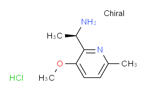 CAS No. 1781574-68-2, (R)-1-(3-methoxy-6-methylpyridin-2-yl)ethan-1-amine hydrochloride