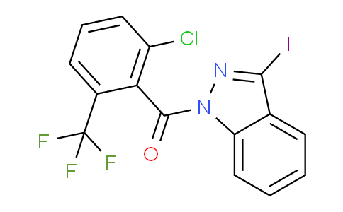 CAS No. 1562995-61-2, (2-chloro-6-(trifluoromethyl)phenyl)(3-iodo-1H-indazol-1-yl)methanone