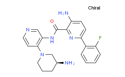 CAS No. 1052709-68-8, (S)-3-amino-N-(4-(3-aminopiperidin-1-yl)pyridin-3-yl)-6-(2-fluorophenyl)picolinamide