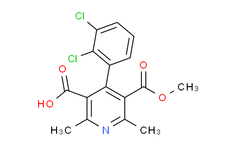 CAS No. 91854-02-3, 4-(2,3-Dichlorophenyl)-5-(methoxycarbonyl)-2,6-dimethylnicotinic acid
