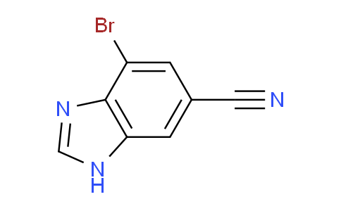 CAS No. 1360921-11-4, 4-Bromo-1H-benzimidazole-6-carbonitrile
