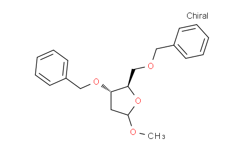CAS No. 132487-16-2, Methyl 3,5-di-O-benzyl-2-deoxy-D-erythro-pentofuranoside
